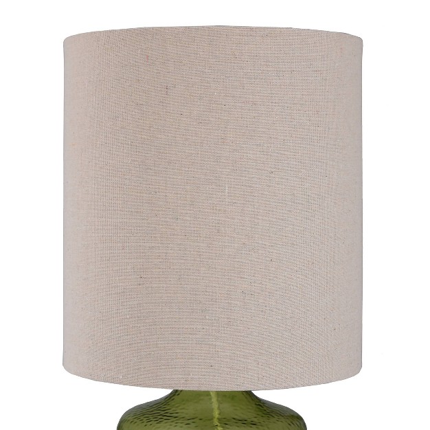 Seeded Glass Table Lamp Meadow Green Finish Stylecraft