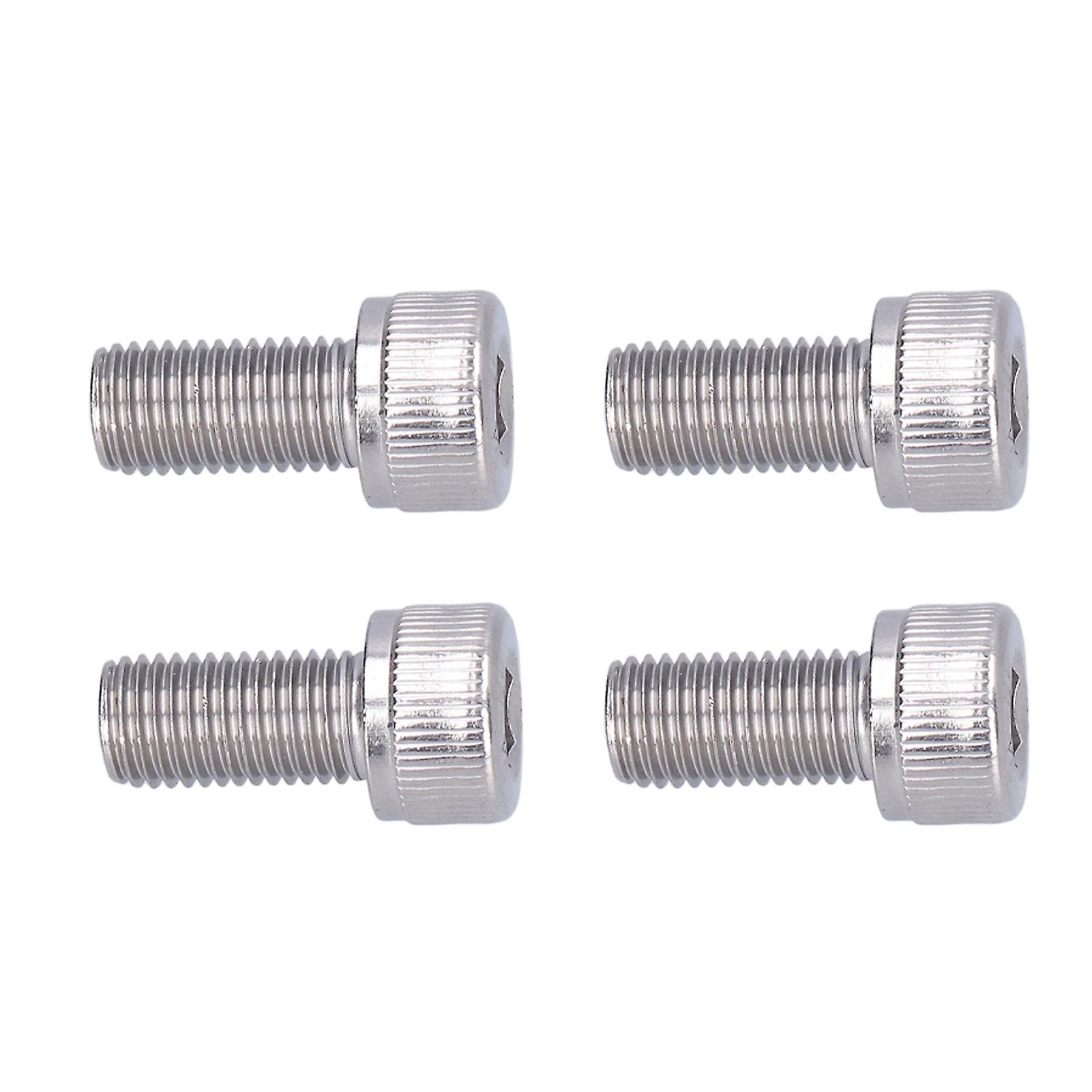 4pcs Hex Bolt Socket Cap Screw A2 Stainless Steel 1.25mm Fine Pitch Fastener Hardwarem10x20