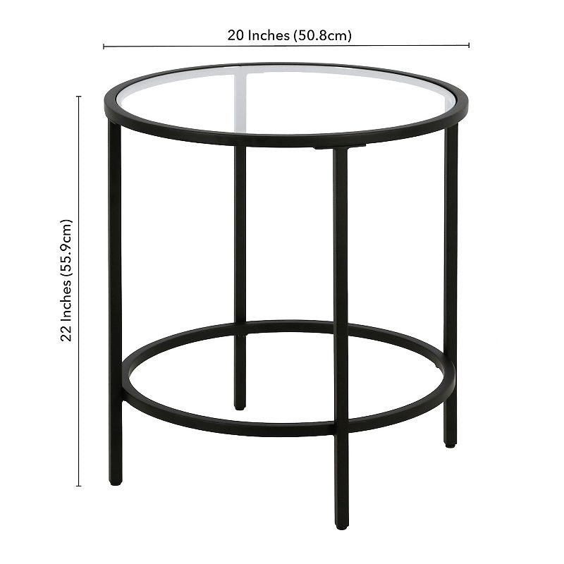 Finley and Sloane Sivil Round End Table