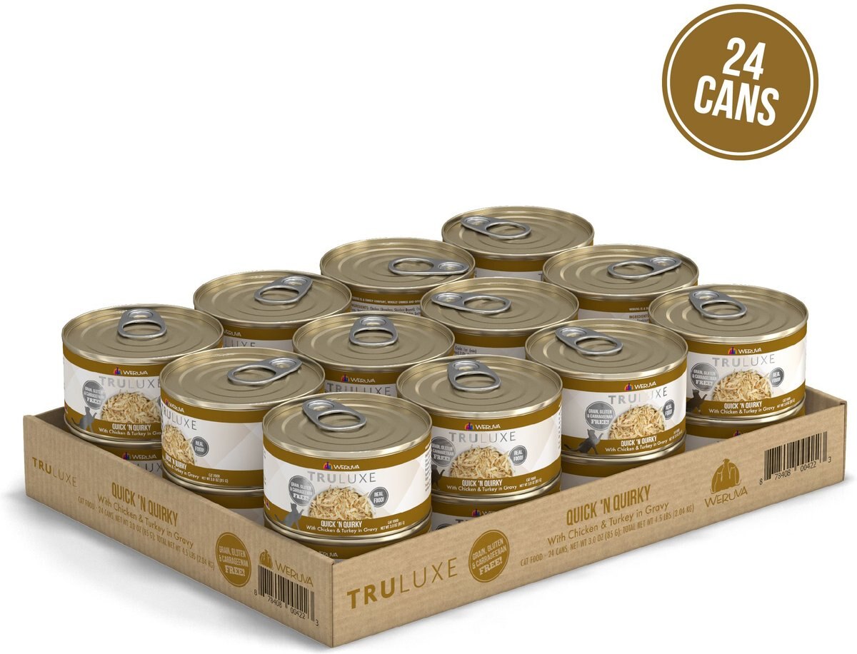 Weruva Truluxe Quick 'N Quirky with Chicken and Turkey in Gravy Grain-Free Canned Cat Food