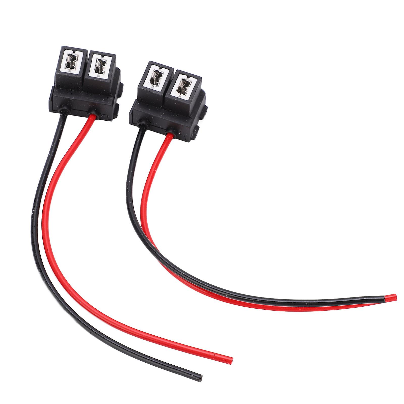 2pcs H7-4 H7 Female Connector Wiring Harness Angled Ceramic Female Connector With Wire For Lamp Socket