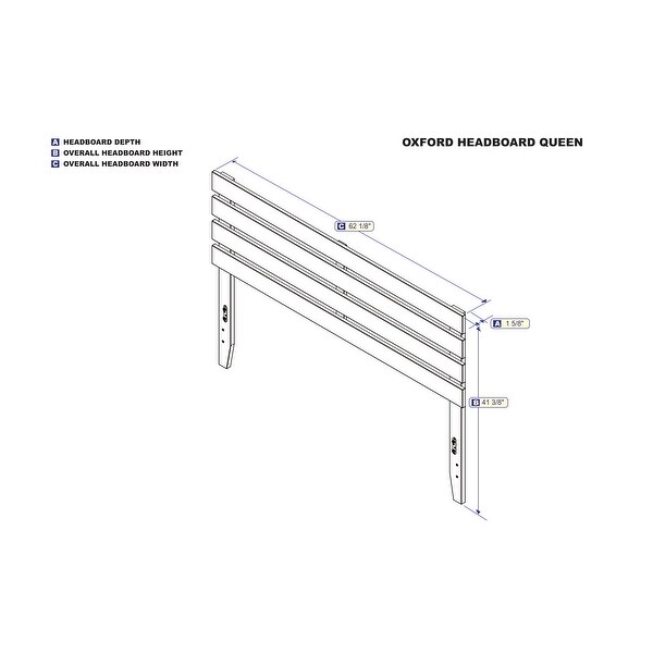 Oxford Headboard with USB turbo charger - - 30986746