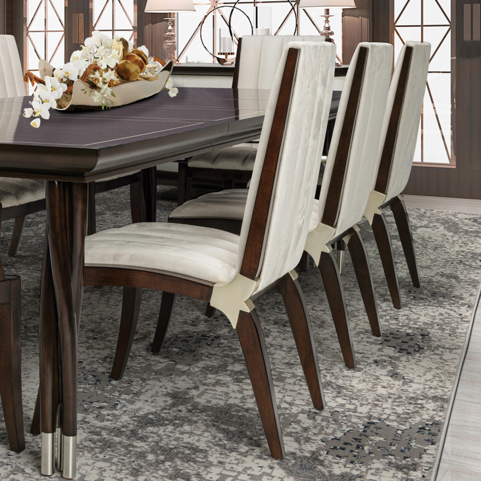 Paris Chic Dining Side Chair   Espresso   Transitional   Dining Chairs   by Michael Amini  Houzz