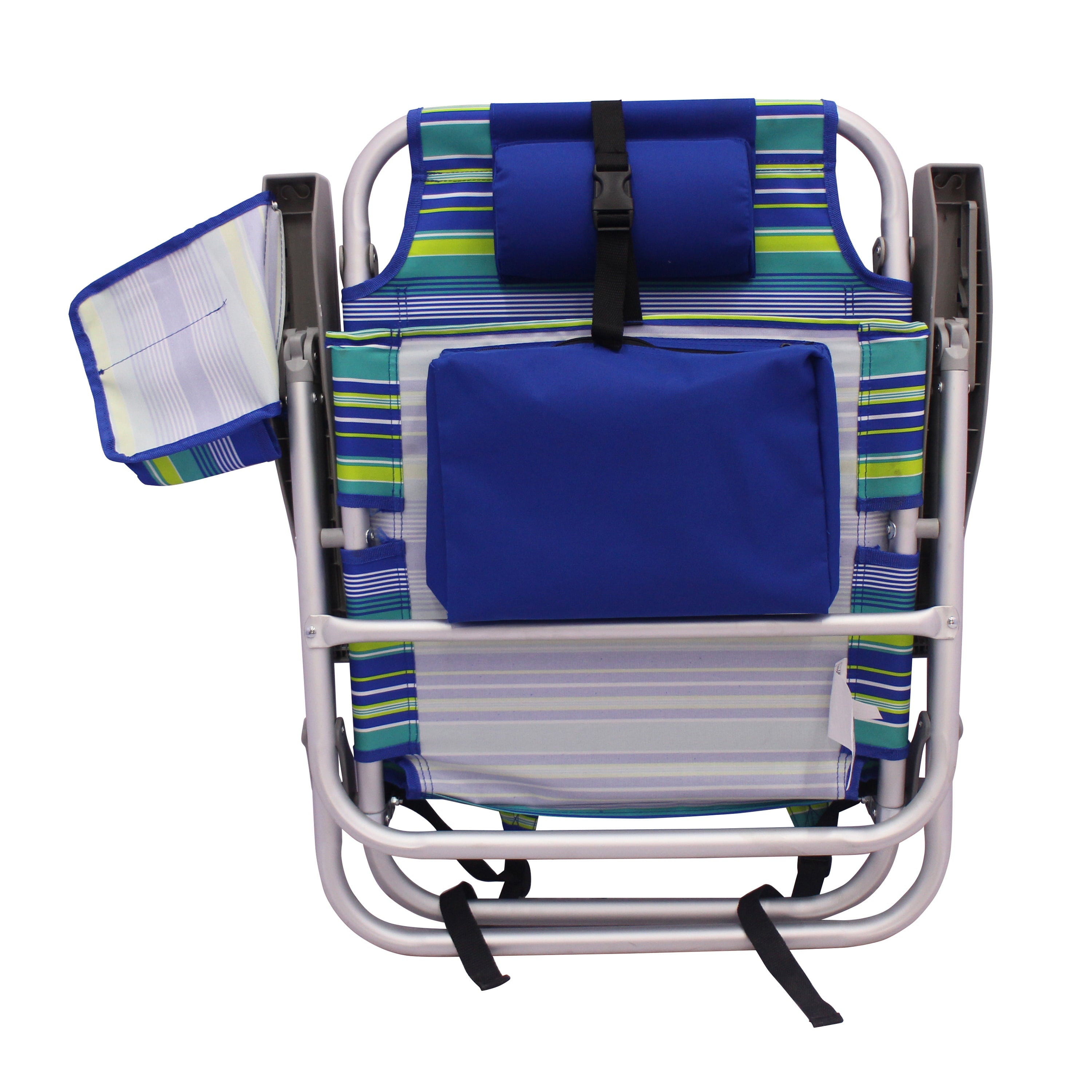 Mainstays Backpack Aluminum Beach Chair - Multi-color