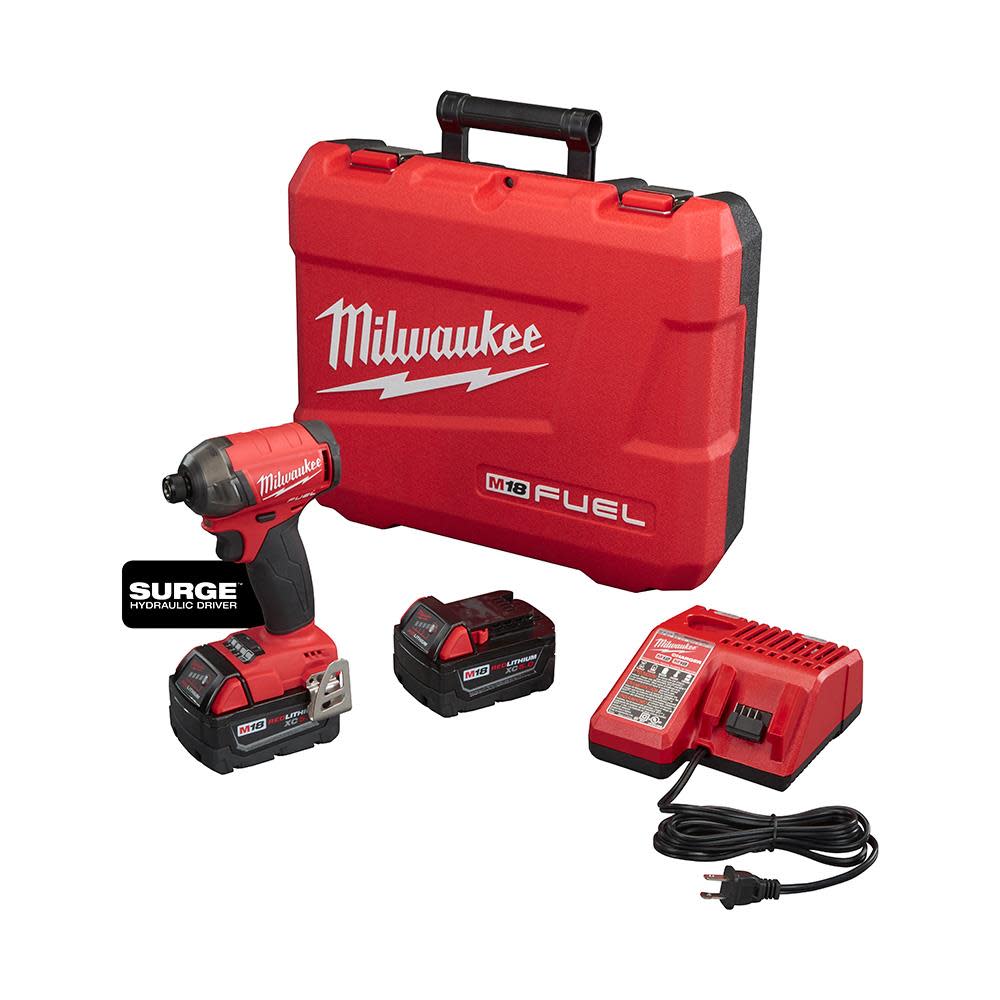 Milwaukee M18 FUEL SURGE 1/4 in. Hex Hydraulic Driver Kit 2760-22 from Milwaukee