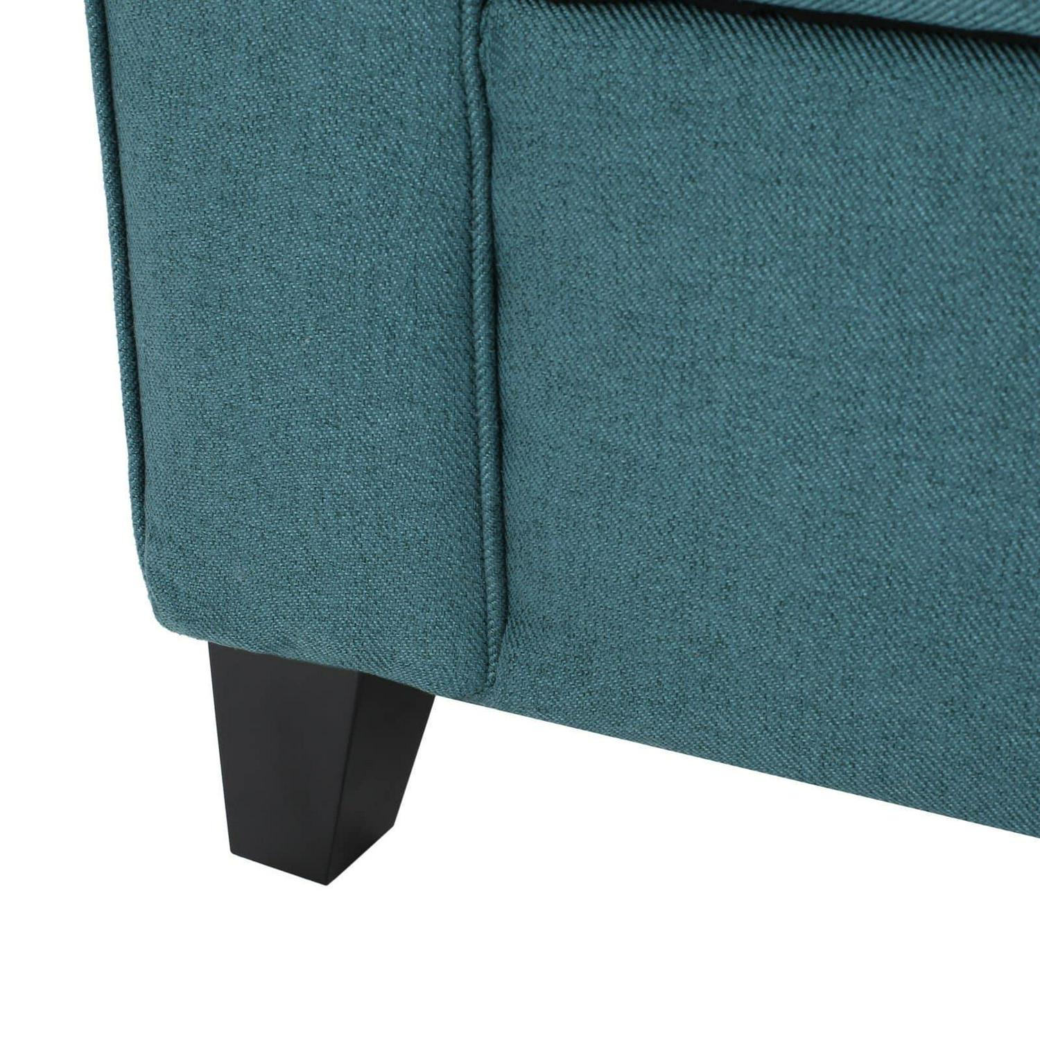 Varian Armed Fabric Indoor Storage Bench  Crowdfused