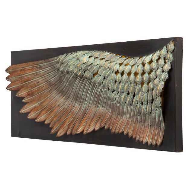 Design Toscano Wing Of Icarus Sculptural Metal Wall Frieze