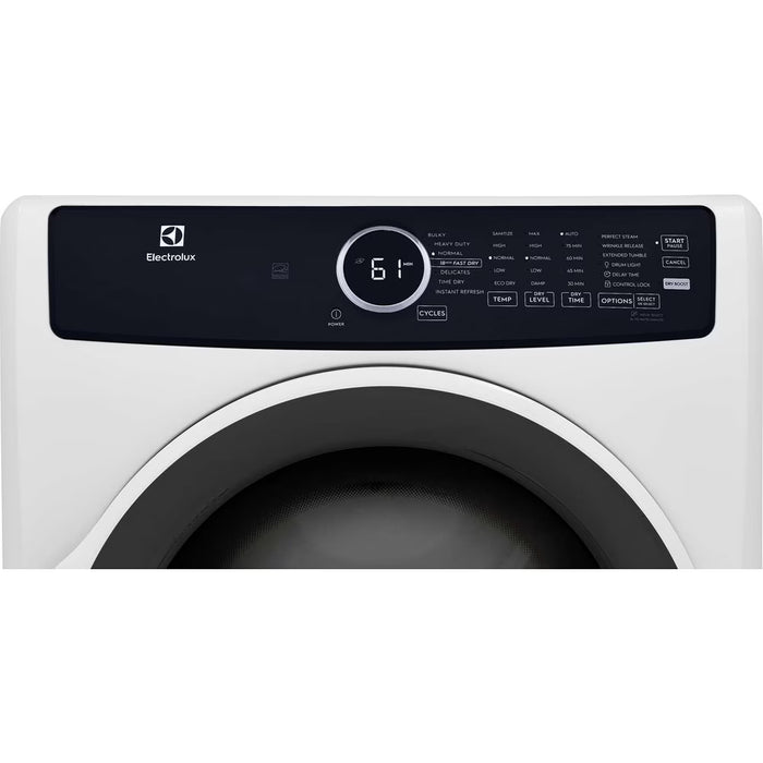 Electrolux 80 cu ft Electric Dryer  ELFE743CAW