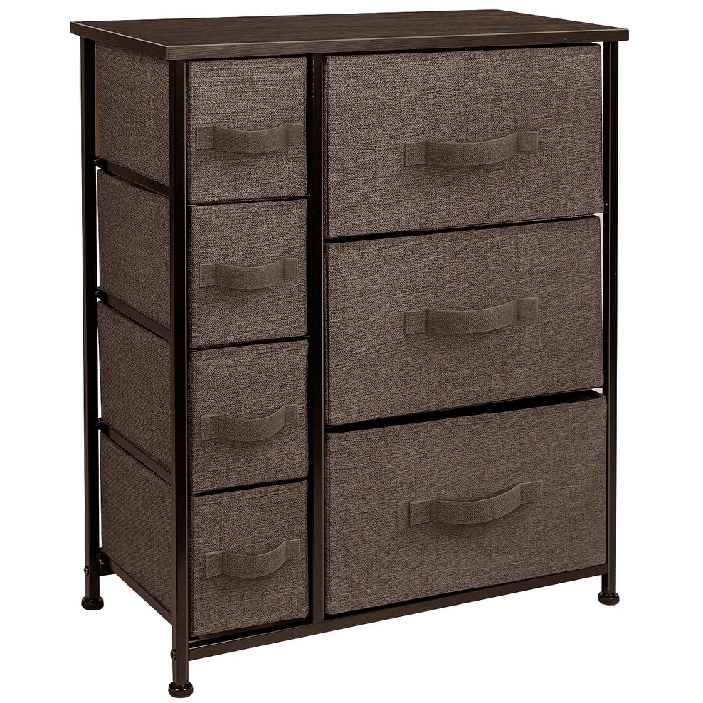 Dresser w/ 7 Drawers Furniture Storage and Chest Tower for Bedroom - - 34478591