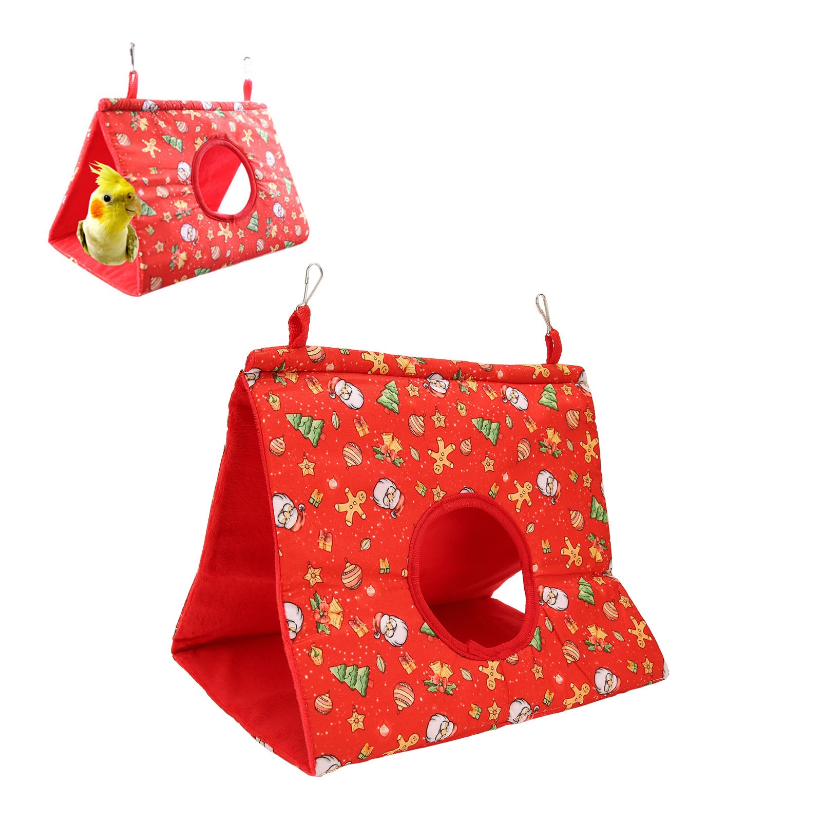 Hanging Bed， Vibrant Colors  Hanging Tent  For Hiding For Playing S Red Christmas