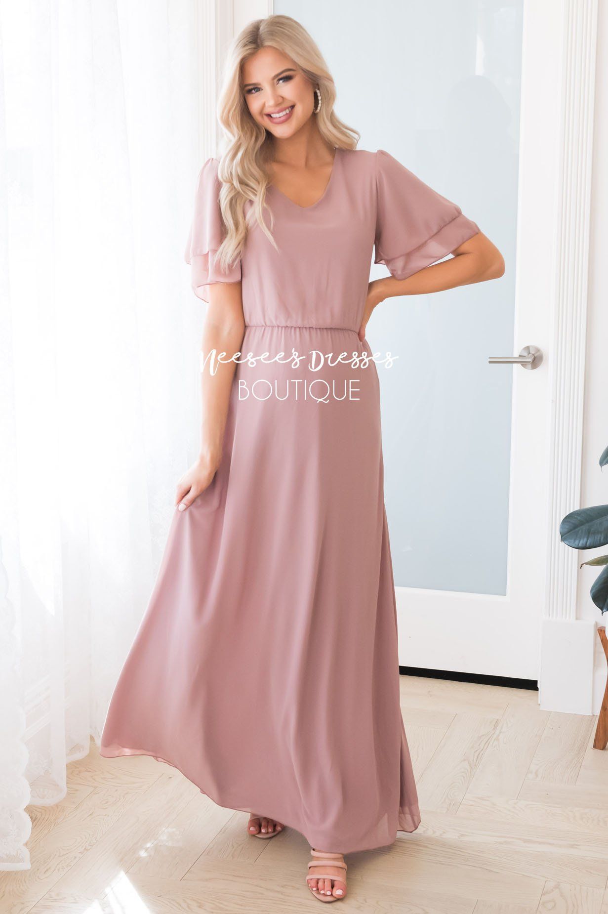 The Chloe Chiffon Maxi Dress