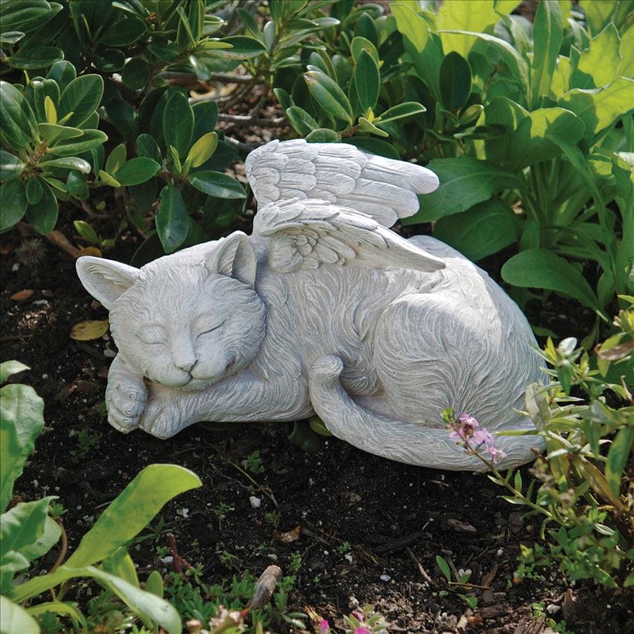 Cat Memorial Angel Pet Statue by Design Toscano