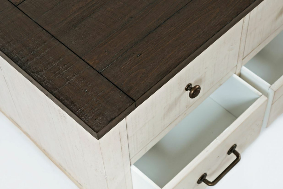 Madison County Harris Lift Lid Cocktail Table   Farmhouse   Coffee Tables   by HedgeApple  Houzz