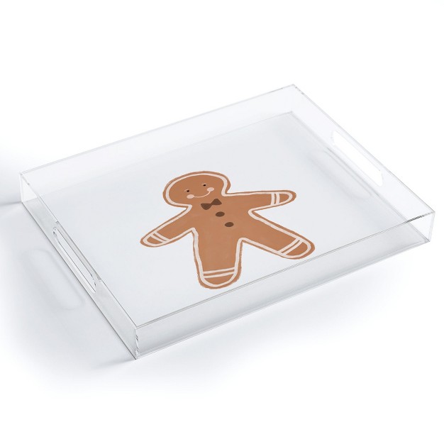 Orara Studio Gingerbread Man I Acrylic Tray Deny Designs