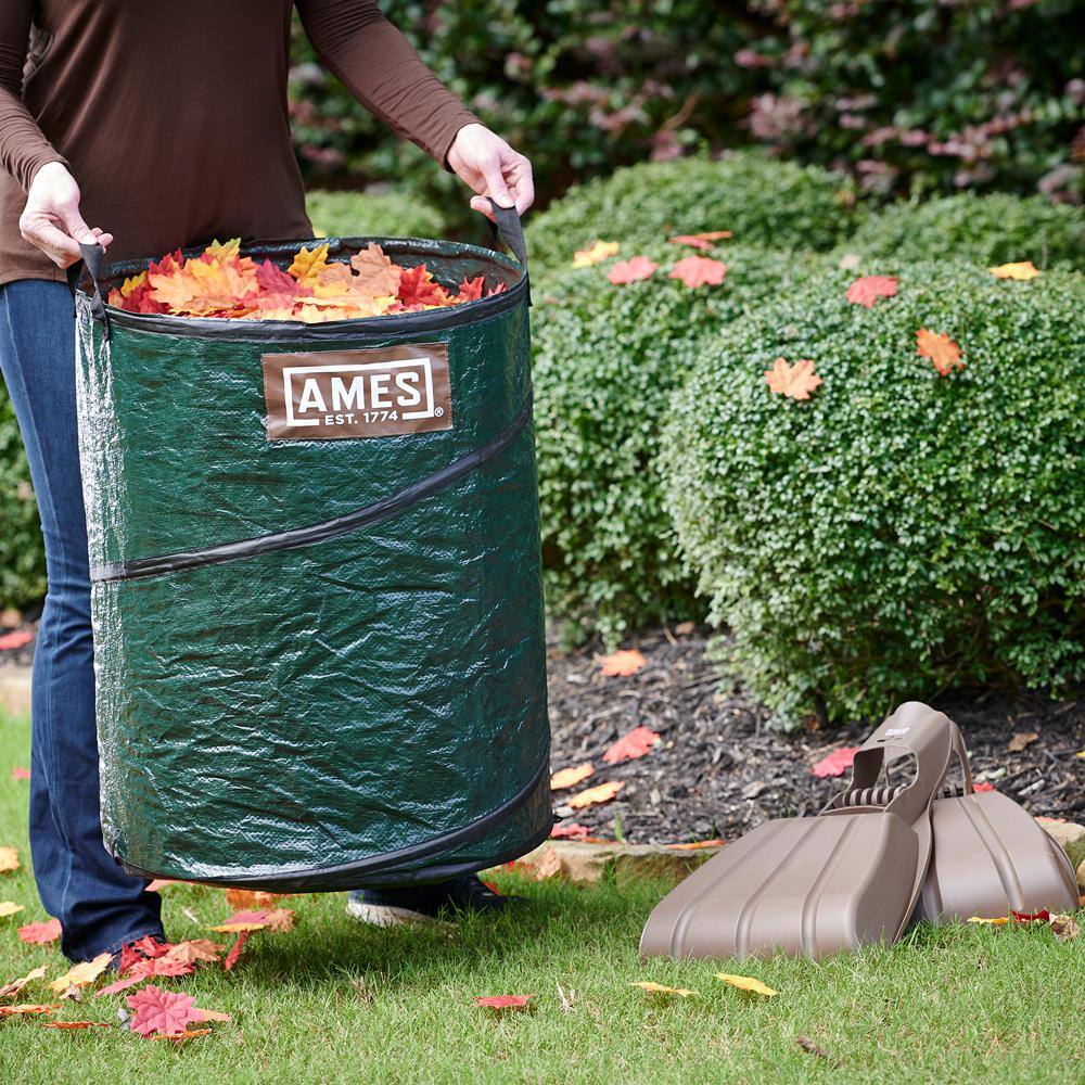 Ames Leaf Collecting Tool Set with Garden Claws and Collapsible Garden Waste Bag for Leaves Mulch and Other Debris 20212223