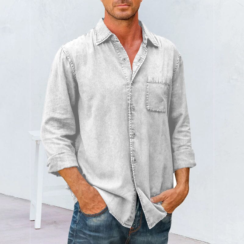 Mens Long Sleeve Button Down Shirt