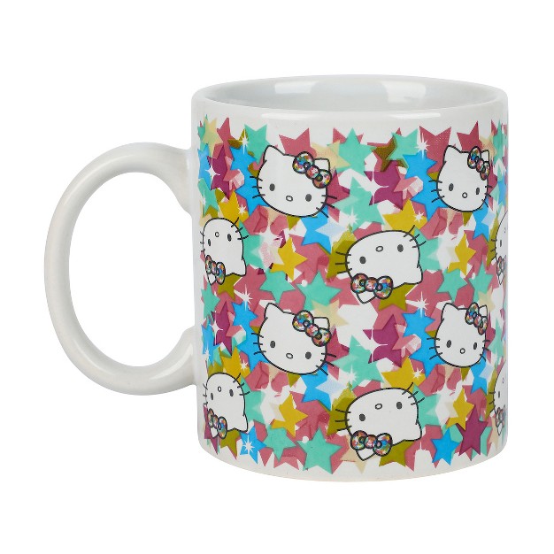 Hello Kitty Stars 2 pack 16 Oz Ceramic Mug Set