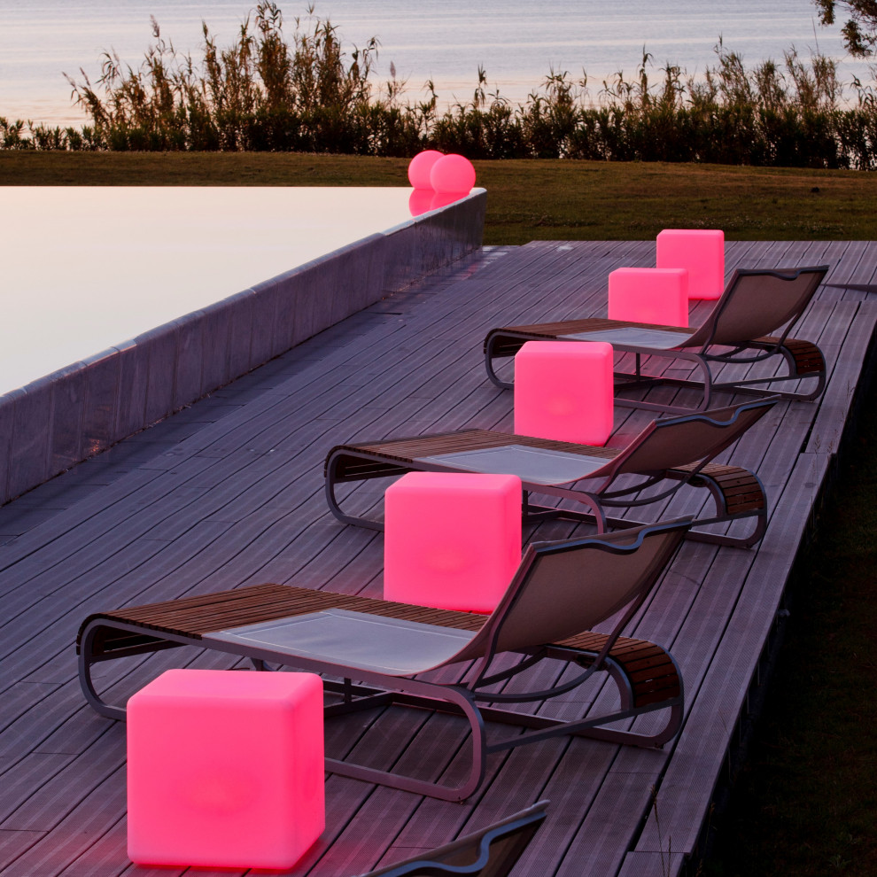 Portable LED Lamp  Cube   Contemporary   Outdoor Floor Lamps   by Space Lighting  Houzz