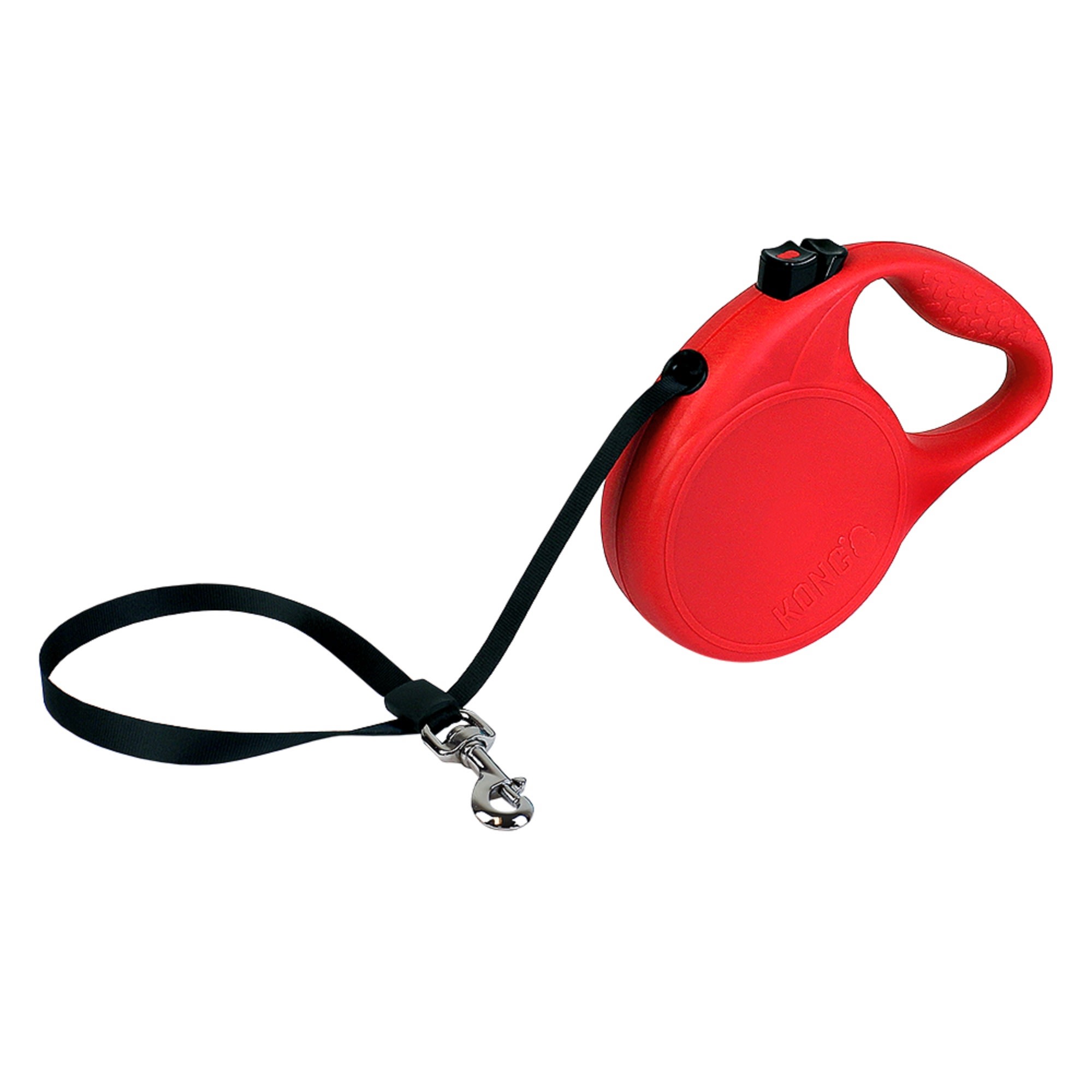 KONG Red Trail Retractable Dog Leash for Dogs Up To 65 lbs.， 16 ft.