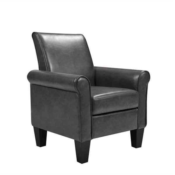 Modern Armchair Accent Chair in PU leather with Padded Seat - 30Wx30Dx35H