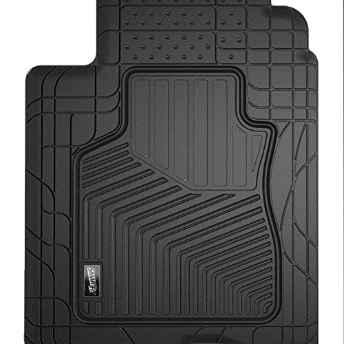 Smart Fit 79924 All-Weather Car Automotive Floor Mats， Rubber， Black 4 Pieces