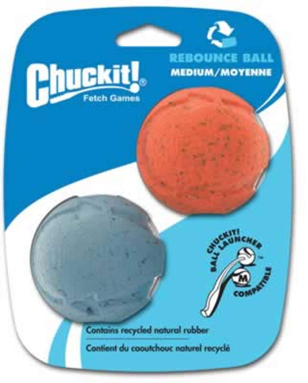 Chuckit! Rebounce Ball， 2.5 Inch， 2 Pack