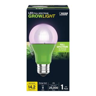 Feit Electric 9-Watt A19 Medium E26 LED Non-Dimmable Indoor and Greenhouse Full Spectrum Plant Grow Light Bulb (12-Pack) A19GROWLEDG2BX12