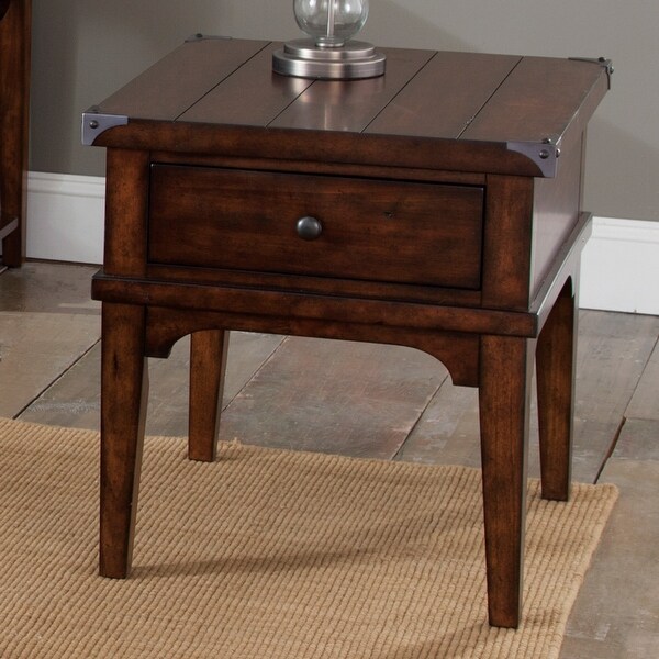 Aspen Skies Russet Brown End Table