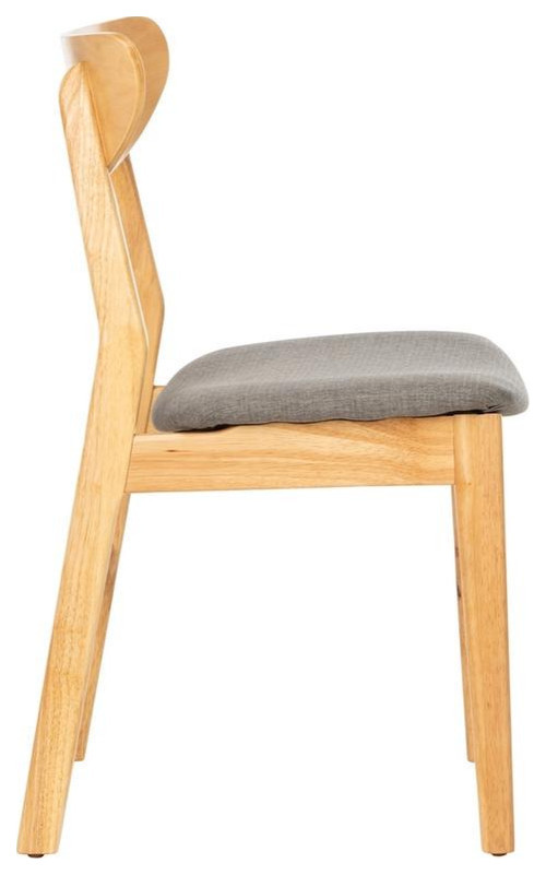 Massell Dining Chair  Set of 2  Natural/Gray   Midcentury   Dining Chairs   by Rustic Home Furniture Deco  Houzz