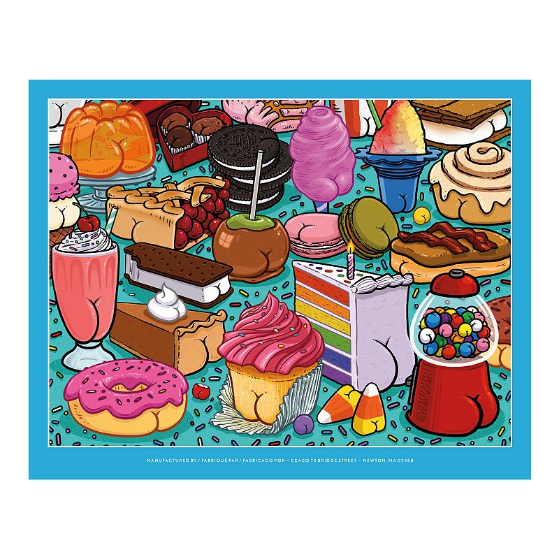 Ceaco Butts On Things Sweet Cheeks 500-Piece Jigsaw Puzzle