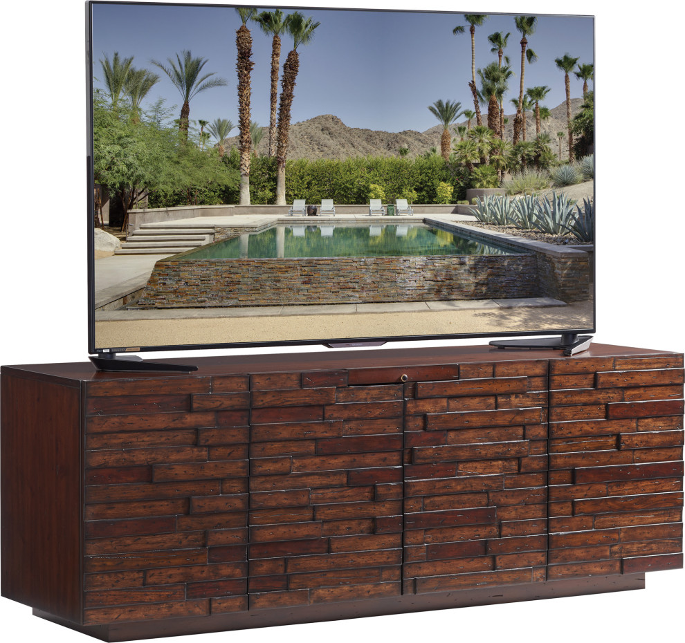 Criss Cross Media Console   Transitional   Entertainment Centers And Tv Stands   by HedgeApple  Houzz