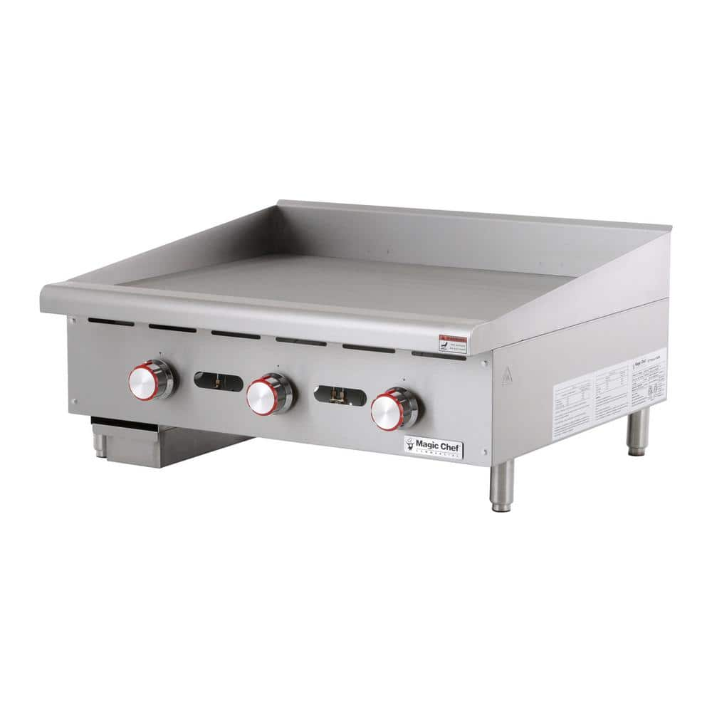 Magic Chef 36 in. Commercial Manual Countertop Griddle MCCMG36A