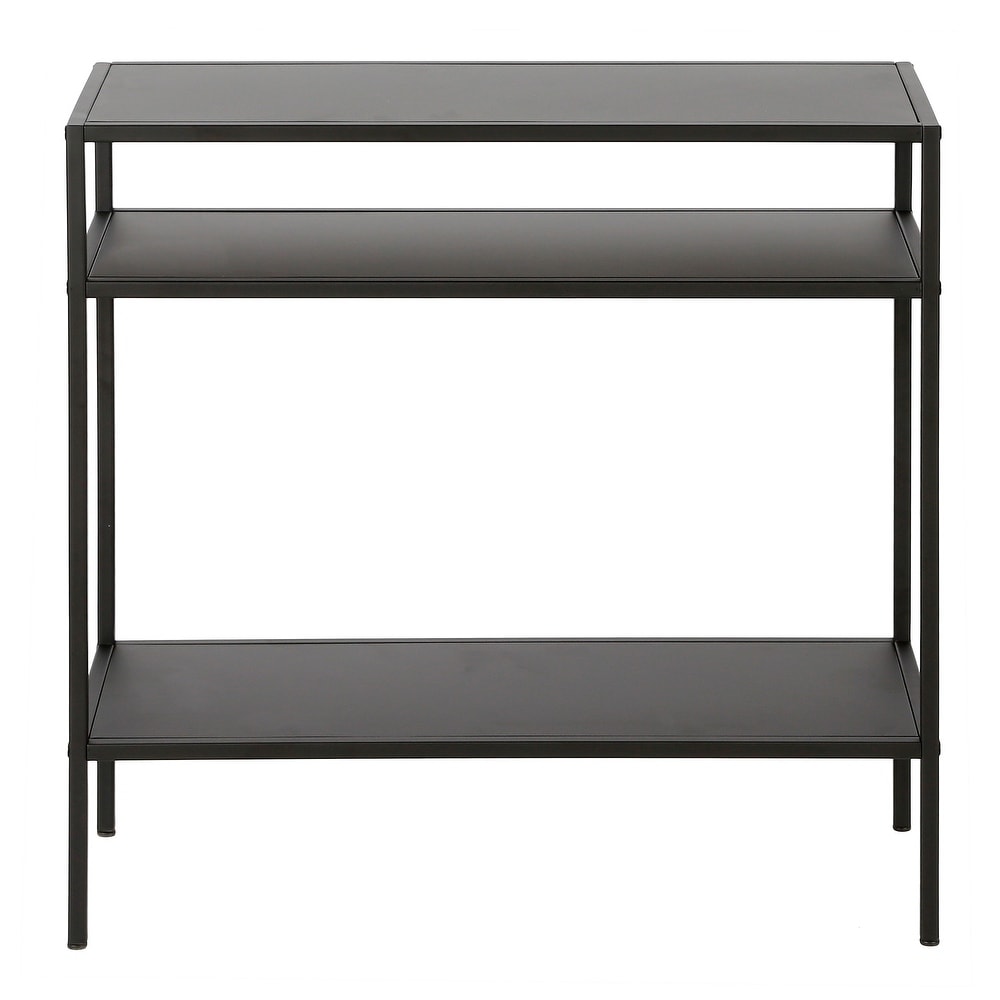 Ricardo Side Table with Metal Shelves