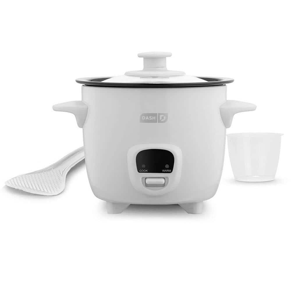 Dash Mini 16-oz. 2-Cup Rice Cooker in White with Keep Warm Setting 985119607M