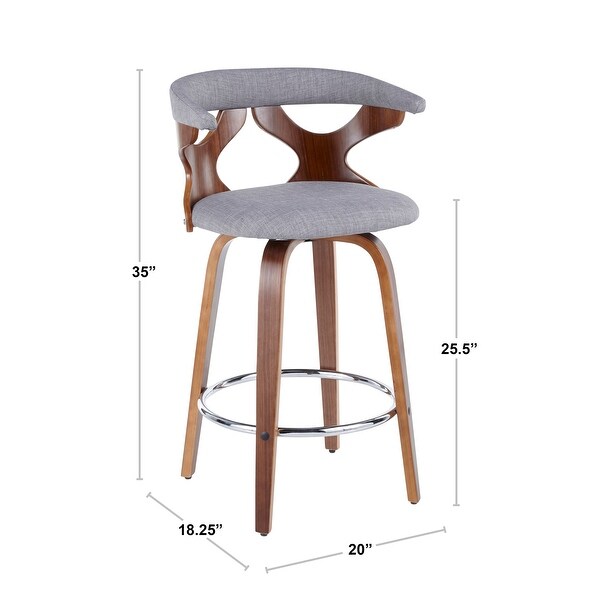 Carson Carrington Viby Mid-century Modern Counter Stools (Set of 2)