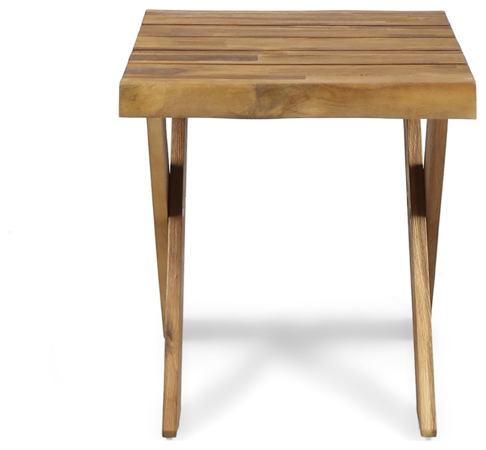 GDF Studio Irene Indoor Farmhouse Acacia Wood Side Table   Transitional   Side Tables And End Tables   by GDFStudio  Houzz