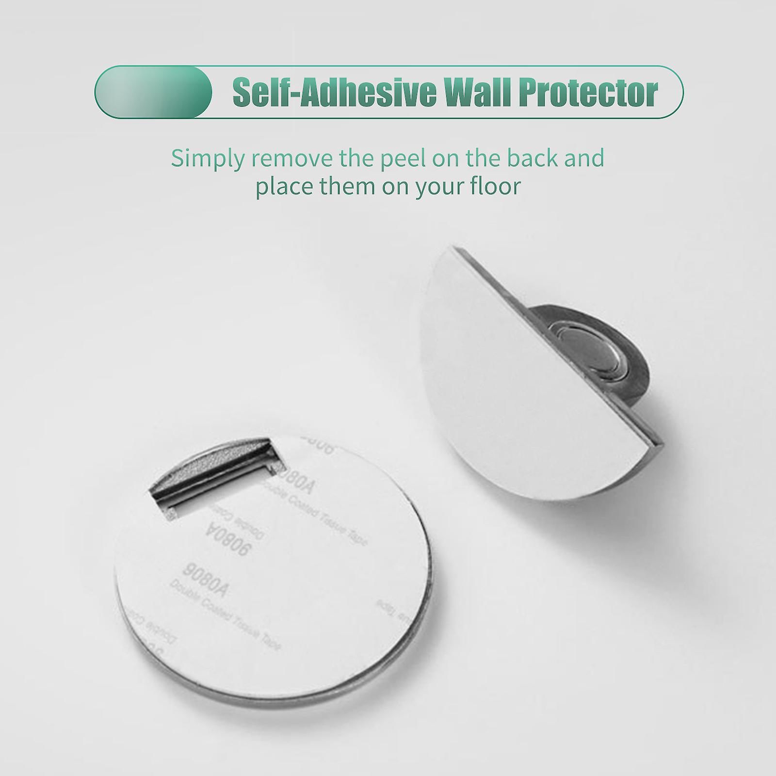 Magnet Door Stopper Floor Mount Wall Protector Drilling Self-adhesive Door Stop To Protect Walls For Home Office Bedroom Door Cupboards Stop No.199938