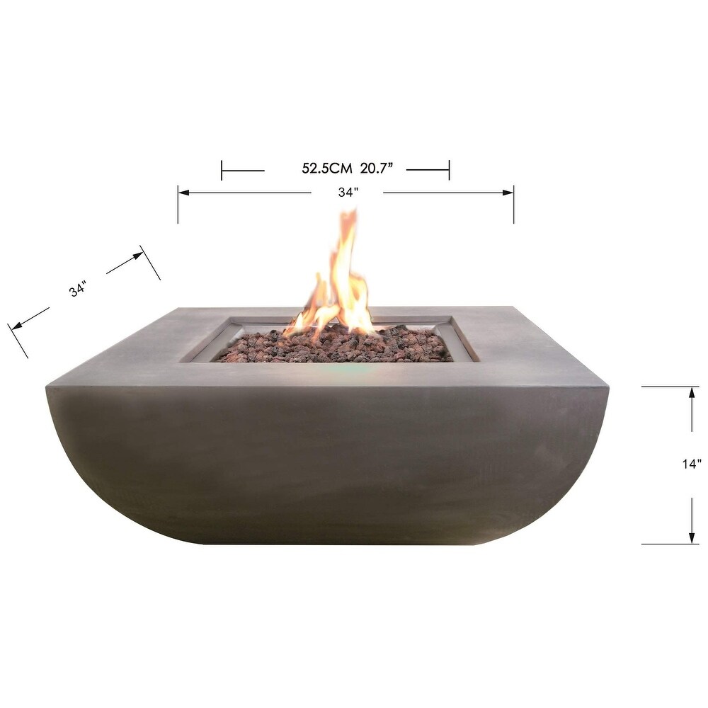 Modeno Westport Outdoor Fire Pit Table 34\