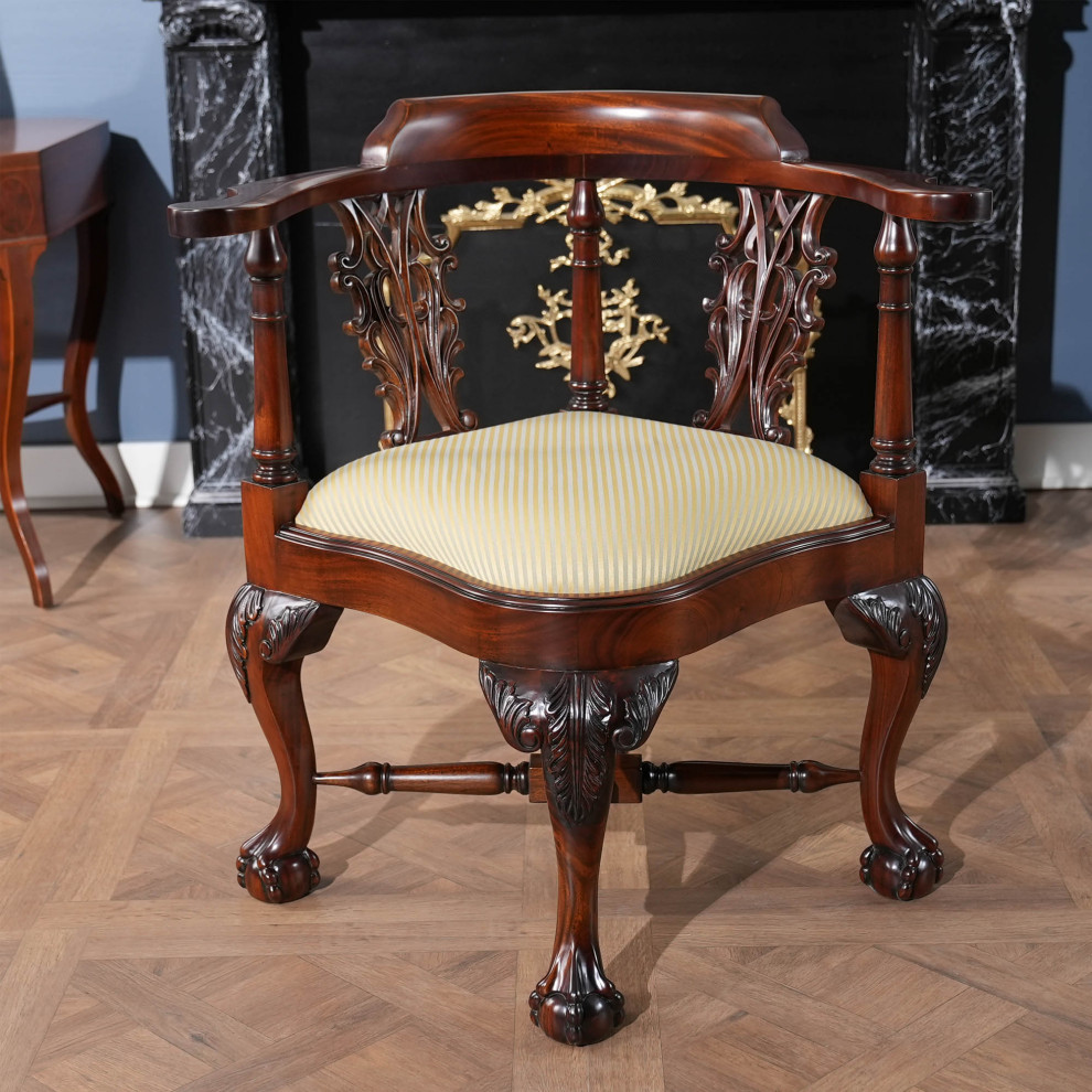 Large Corner Chair   Victorian   Armchairs And Accent Chairs   by Niagara Furniture  Houzz