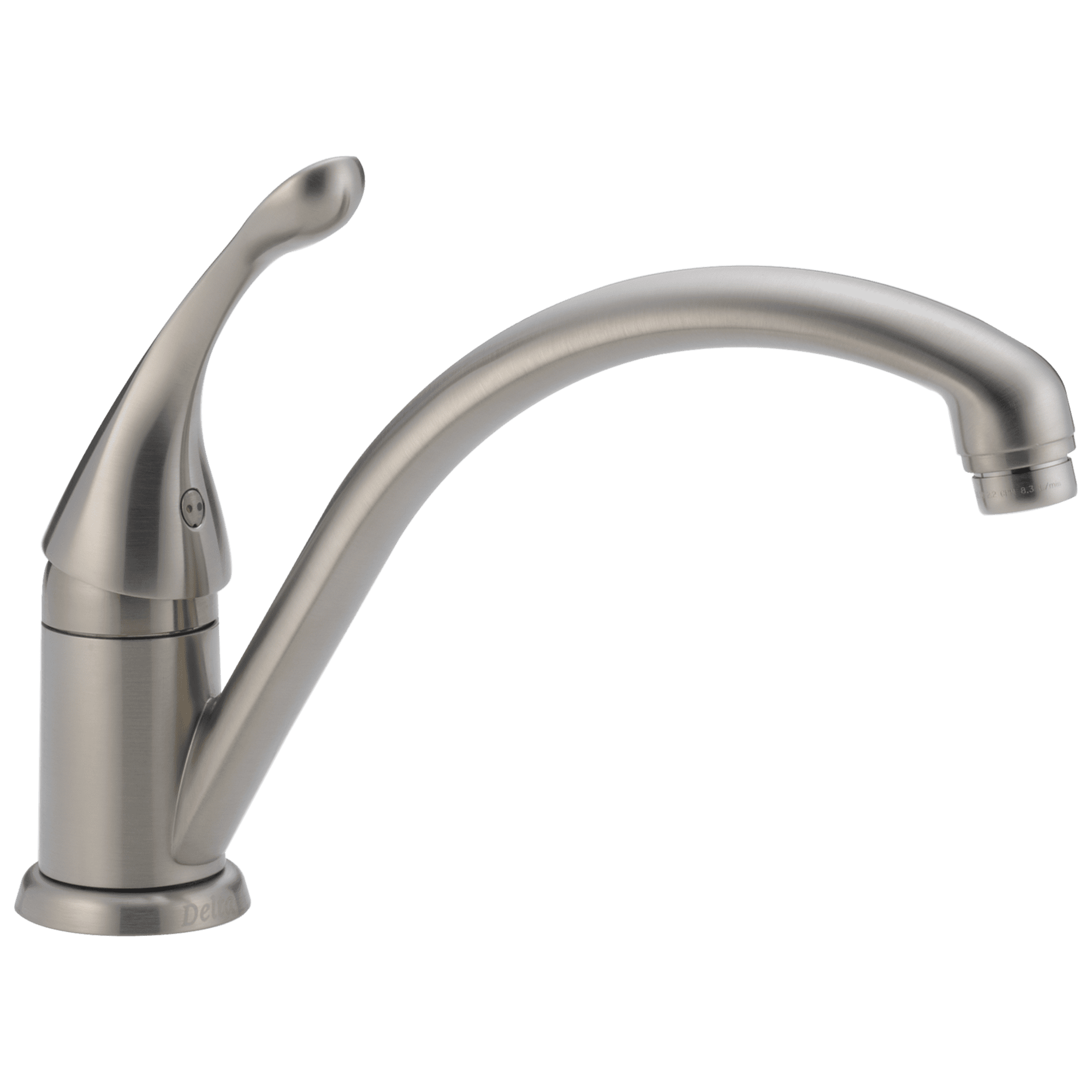 Collins Single Handle Kitchen Faucet in Stainless 141-SS-DST