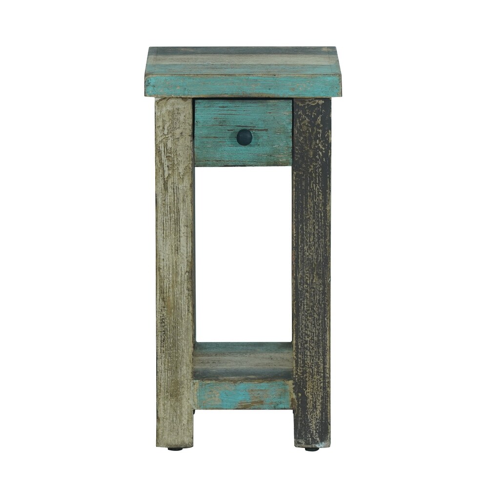 Meader Distressed Mango Wood Small Side Table by Christopher Knight Home