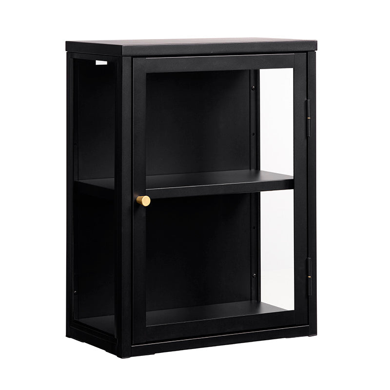 CARMEL Wall Glass Cabinet 45cm - Black