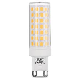 ARTIVA 3000K 40-Watt Equivalent G9 Dimmable LED Light Bulb (Set of 6) LED-G9-5TDM-30-6