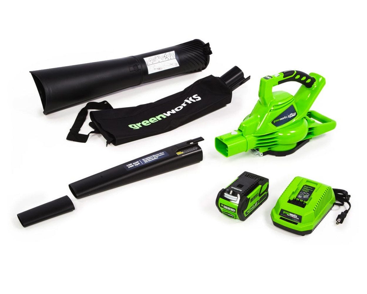 40V Cordless Leaf Blower/ Vacuum  Battery | Greenworks Tools