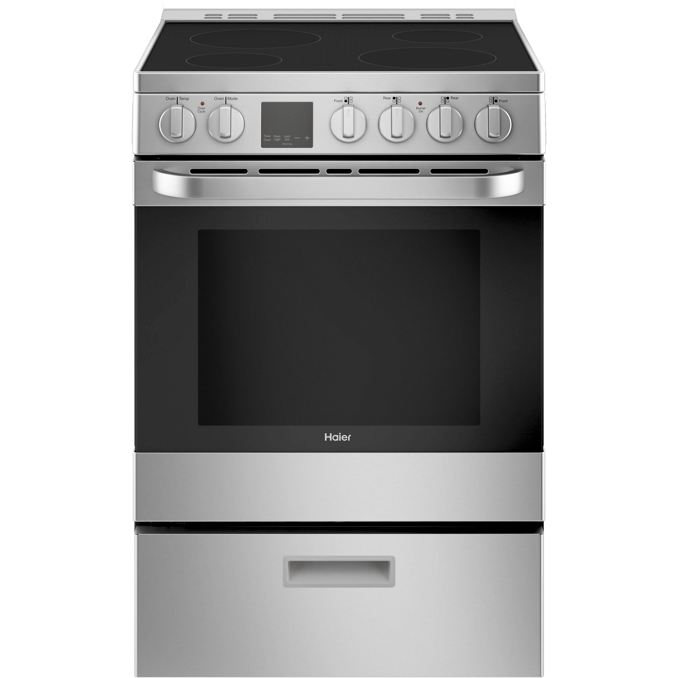 Haier 24-inch Freestanding Electric Range with Convection QCAS740RMSS