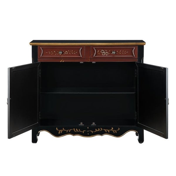 Powell Canton Red Oriental Console