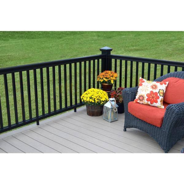 Fiberon CountrySide 8 ft. x 36 in. Composite Line Section H-Channel Top Rail Bottom Rail SEC19 S BL 8 29.5SB