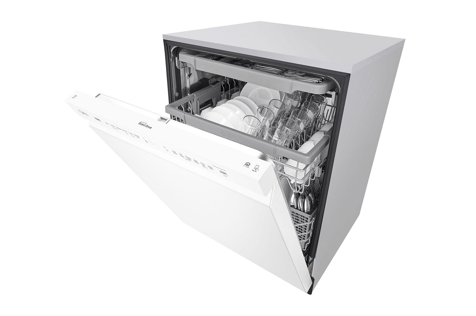 Lg LDFN4542W Front Control Dishwasher With Quadwash™ And 3Rd Rack