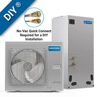 MRCOOL DIY Universal 2 Ton 24000 BTU 20 SEER Split System Heat Pump with 25 ft. NoVac Install Kit 208230V MDHP1824NK25H00