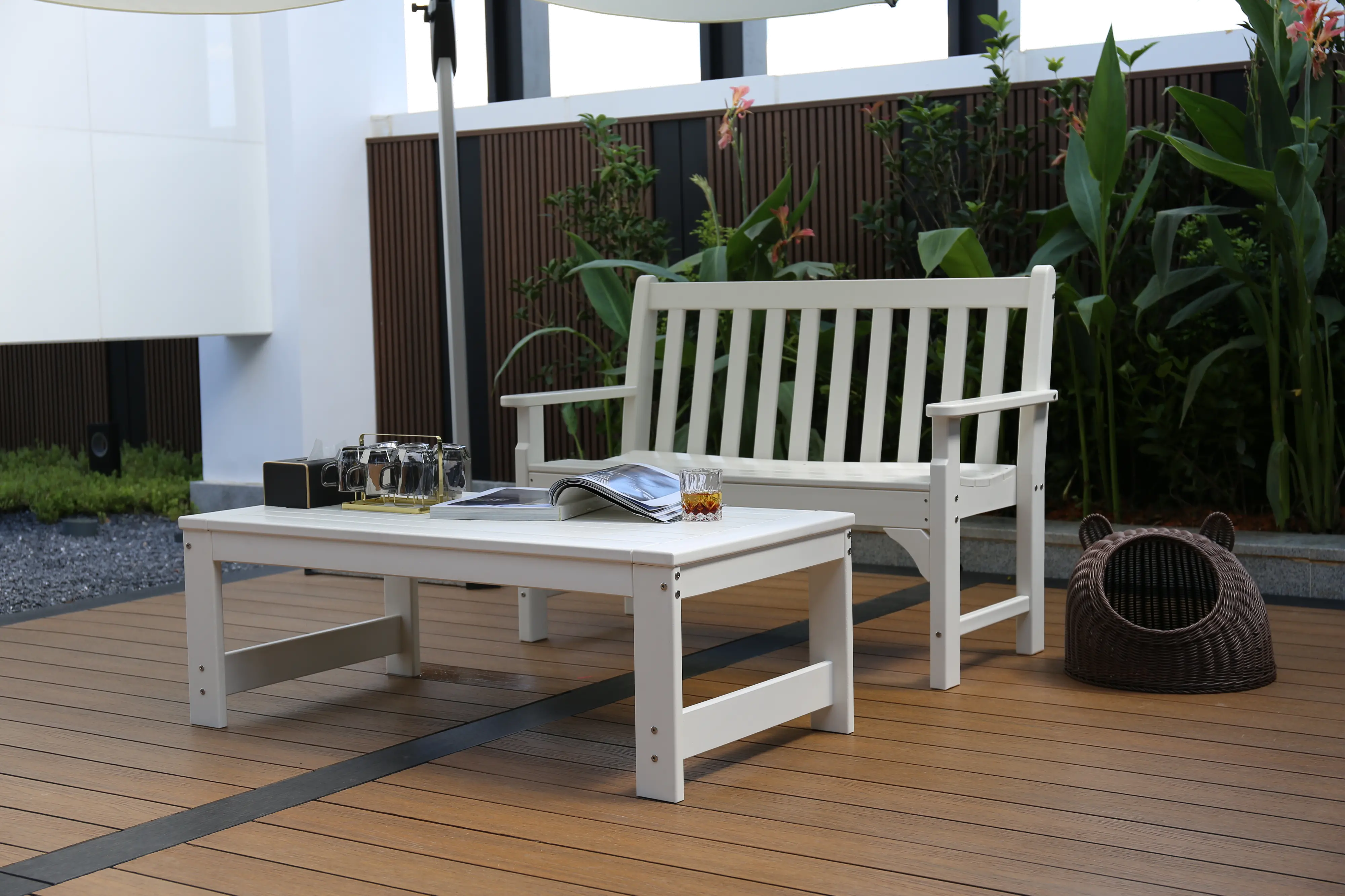 Atlantic Ivory Patio Coffee Table